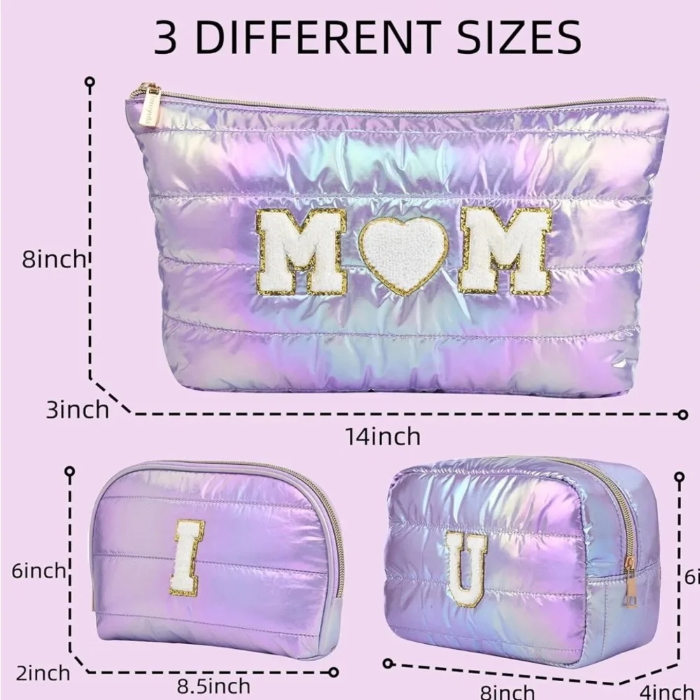 I Heart Mom Makeup Bag Set
